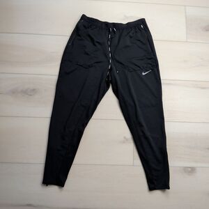 Nike Running Phenom Elite Knit Pants Mens Medium M Black Performance Jogger